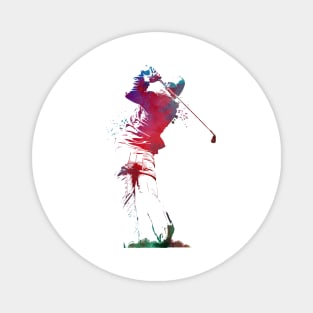 golf player sport art #golf #sport Magnet